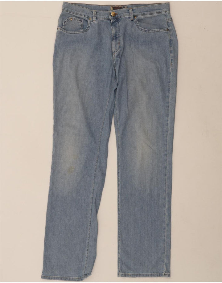 TRUSSARDI Womens Straight Jeans W32 L33 Blue Cotton Vintage Trussardi and Second-Hand Trussardi from Messina Hembry 