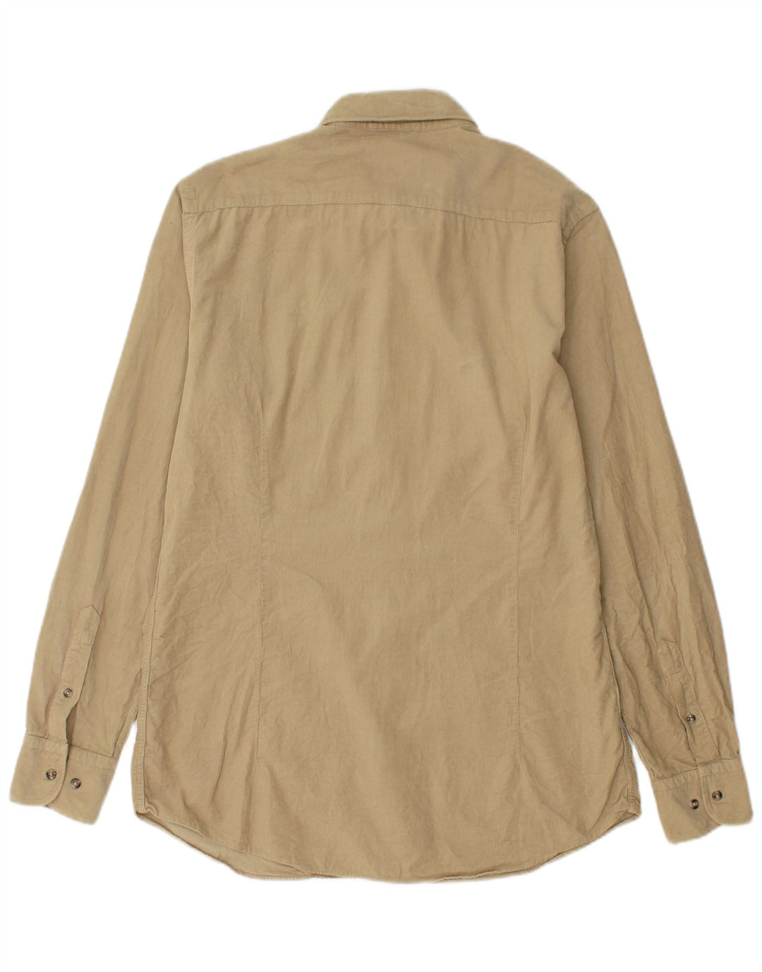 Massimo Dutti Herre fløjlsskjorte Medium Beige Bomuld
