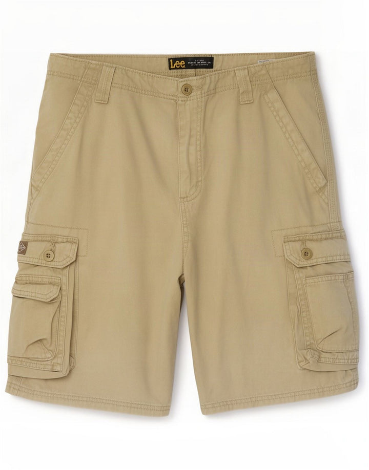 Lee Herre Cargo Shorts Medium W33 Beige Bomuld