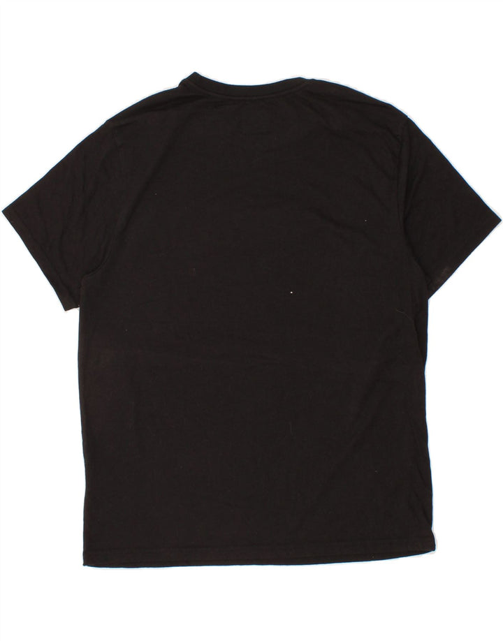 HURLEY Mens T-Shirt Top Large Black Cotton Vintage Hurley and Second-Hand Hurley from Messina Hembry 