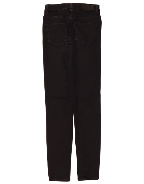 Marks & Spencer Womens Regular Skinny Jeans UK 6 XS W28 L29 Black Cotton