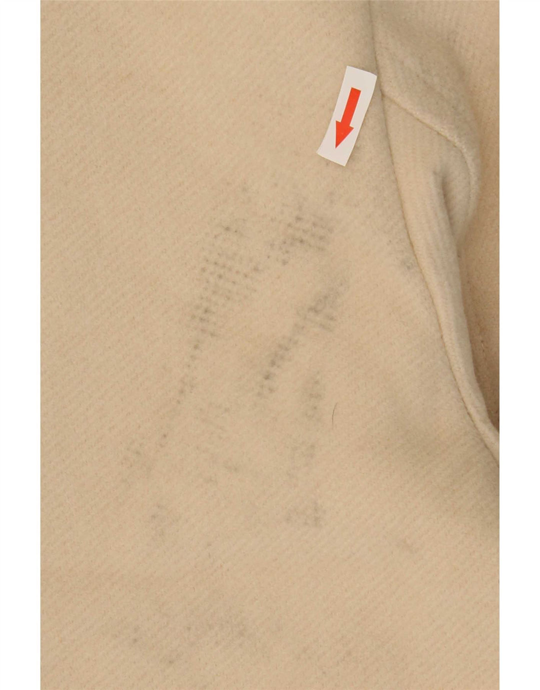 Zara Dame Oversized Overfrakke UK 16 Large Beige Polyester