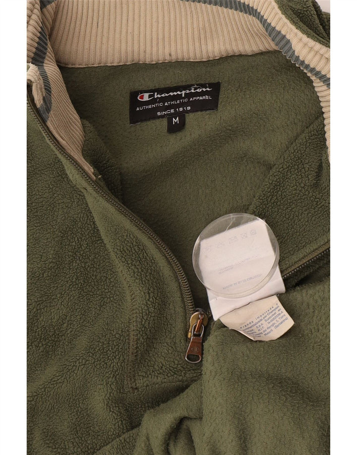 Champion Herre lynlås-hals Fleece Jumper Medium Khaki Polyester