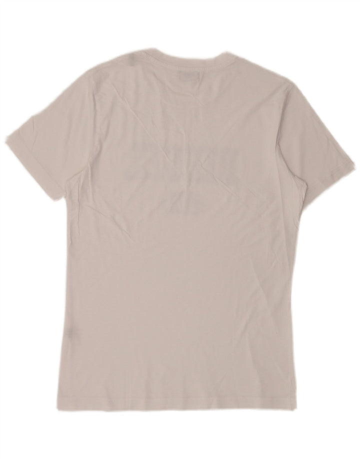 Diesel Herre Grafisk T-Shirt Top Medium Hvid