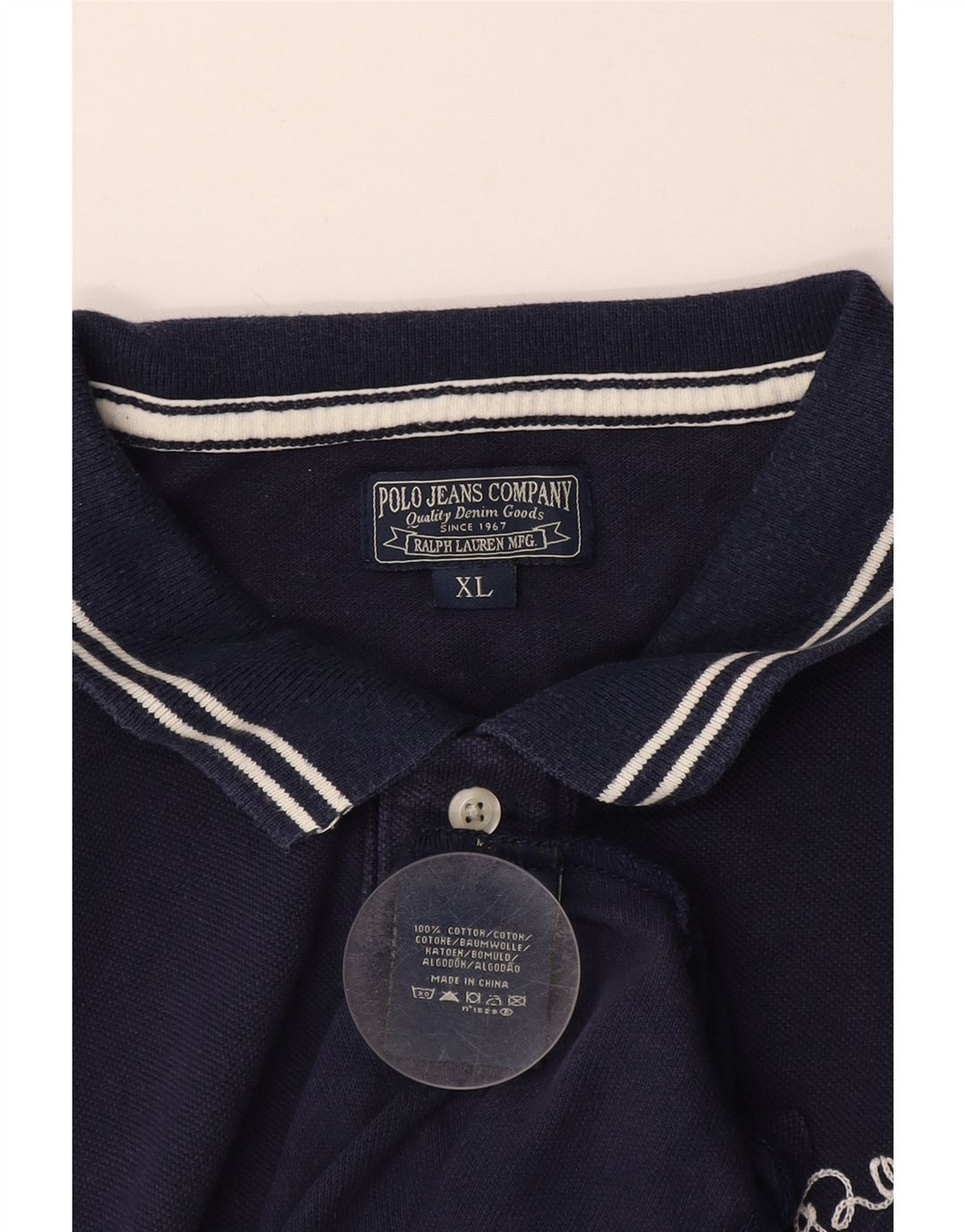 POLO RALPH LAUREN Poloskjorte til mænd XL Marineblå Bomuld