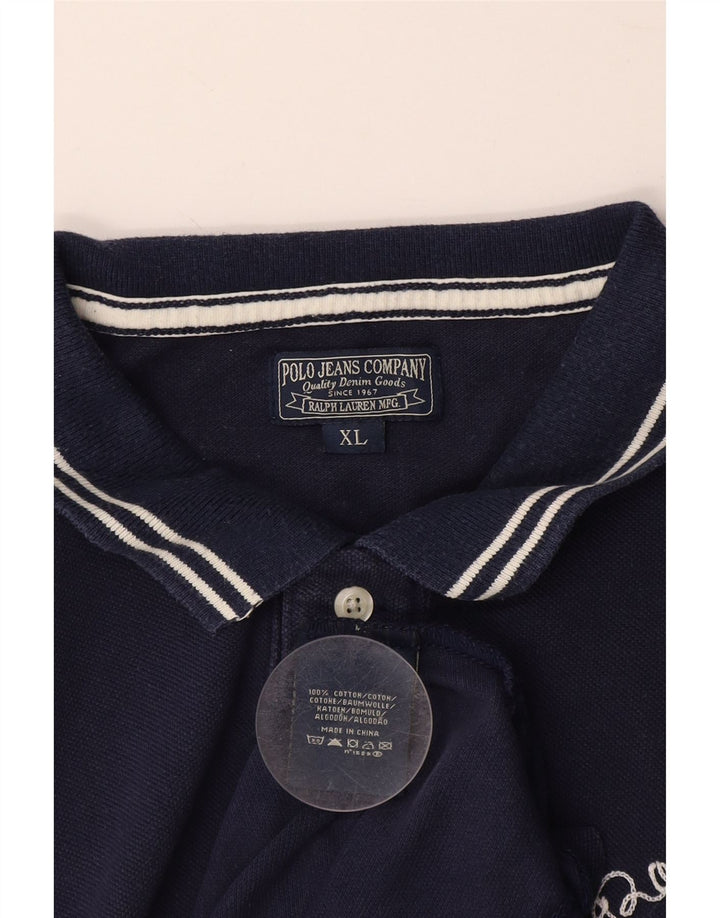 POLO RALPH LAUREN Poloskjorte til mænd XL Marineblå Bomuld