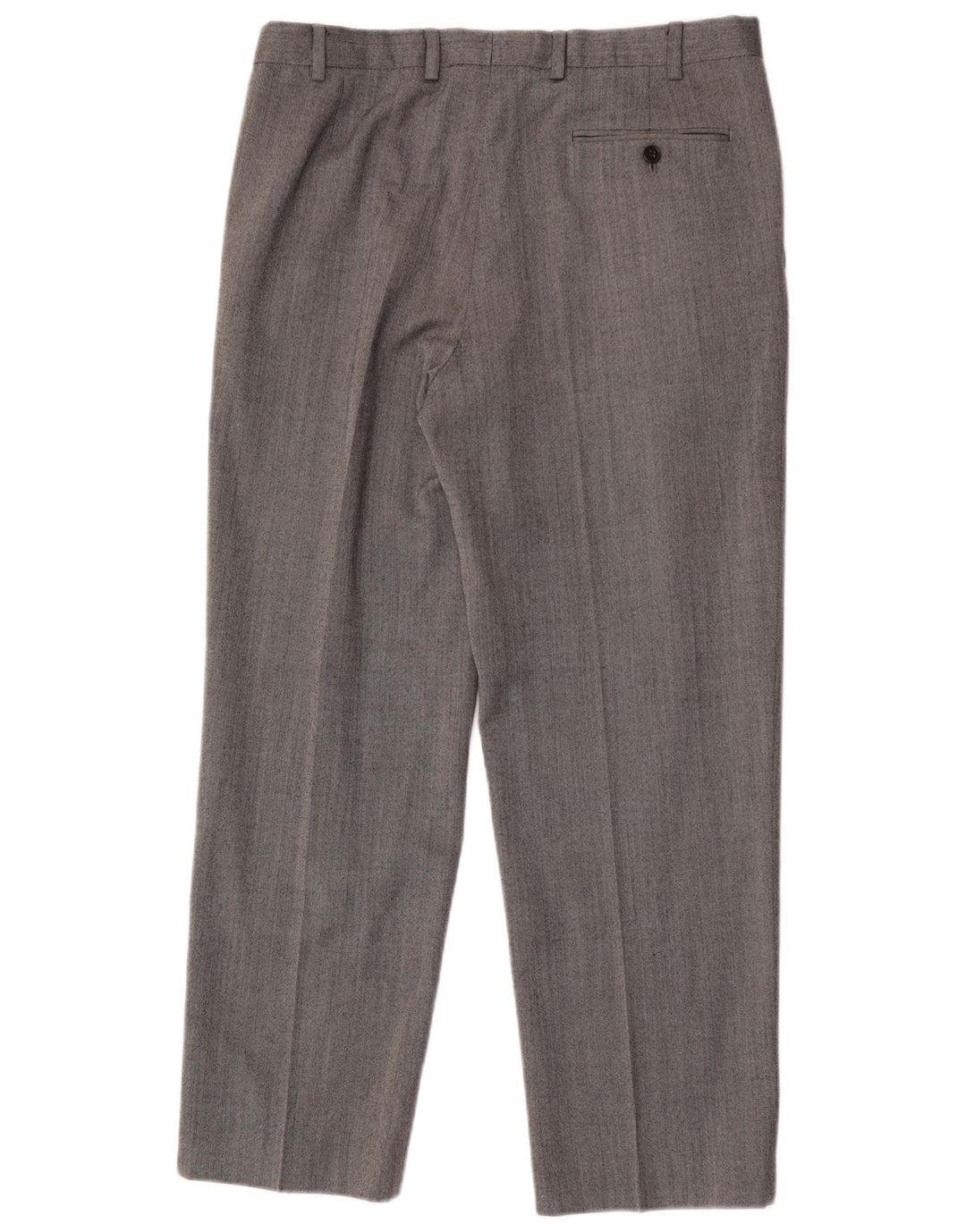 Marks & Spencer Herre Performance Straight Suit Bukser W34 L29 Grå Uld