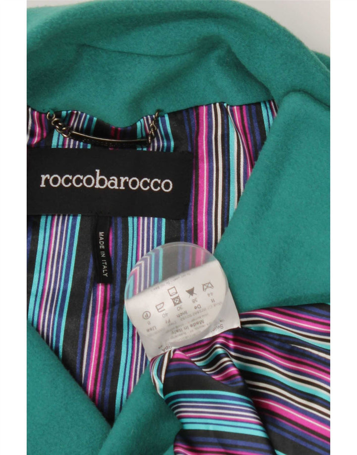 Roccobarocco Dame 3/4-ærmet bombeflyjakke IT 44 Medium Green Polyester