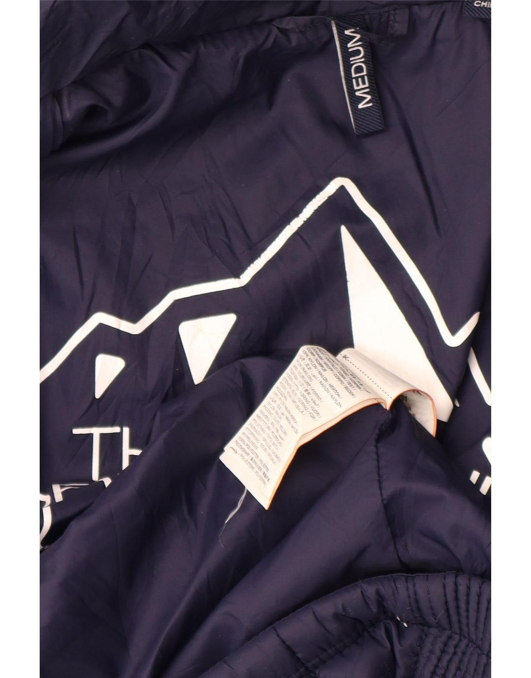 SUPERDRY polstret jakke til kvinder UK 12 Mellem marineblå nylon