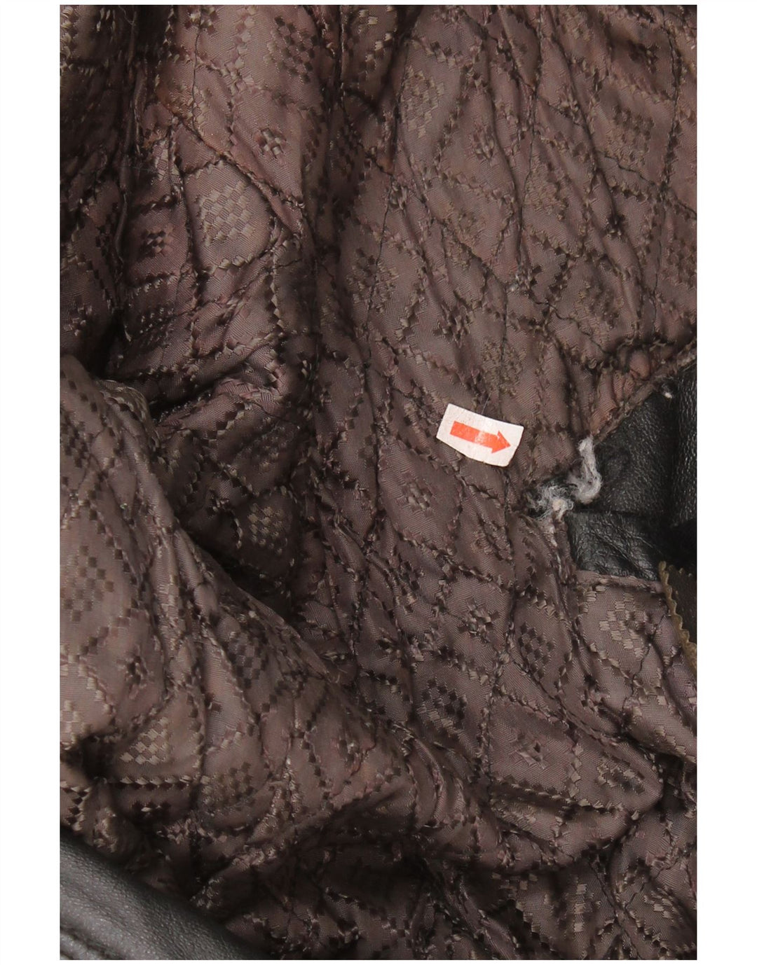 VINTAGE Herre Læderjakke IT 50 Stor Sort Læder