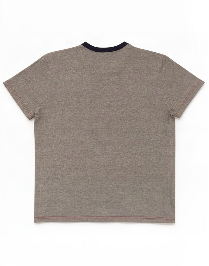 Fila Herre T-Shirt Top Stor Grå Flecked Bomuld