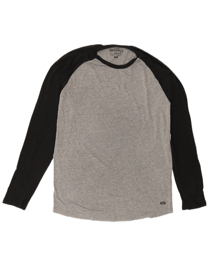 Jack & Jones Herre Top Langærmet Medium Grey Bomuld