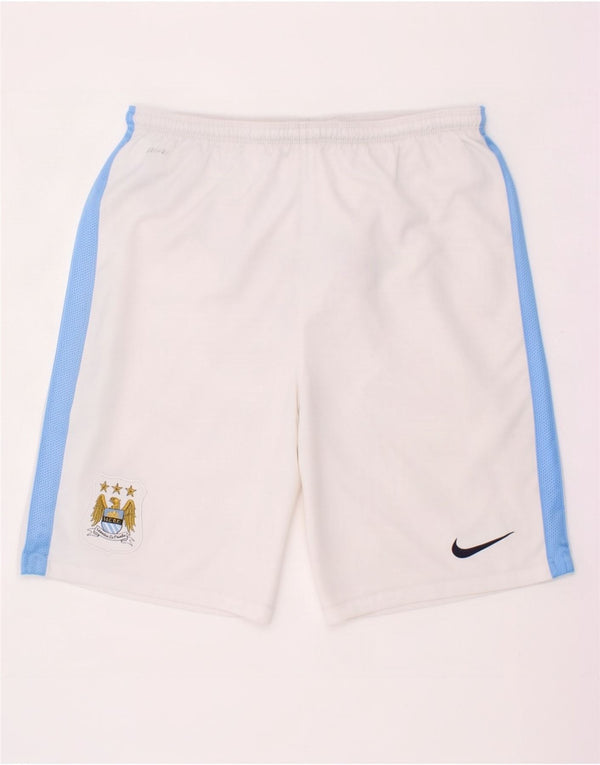 Nike drenge Dri Fit grafiske sportsshorts 13-14 år XL Hvid Colourblock