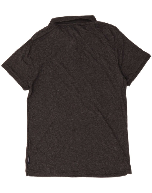 French Connection Mens Polo Shirt XL Grey Flecked Cotton