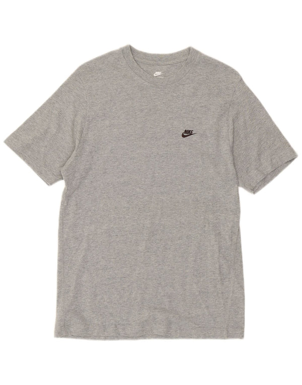 Nike Mens T-Shirt Top UK 36/38 Small Grey Flecked Cotton