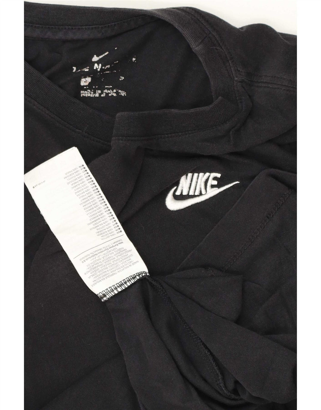 Nike T-shirt top lille sort bomuld til mænd