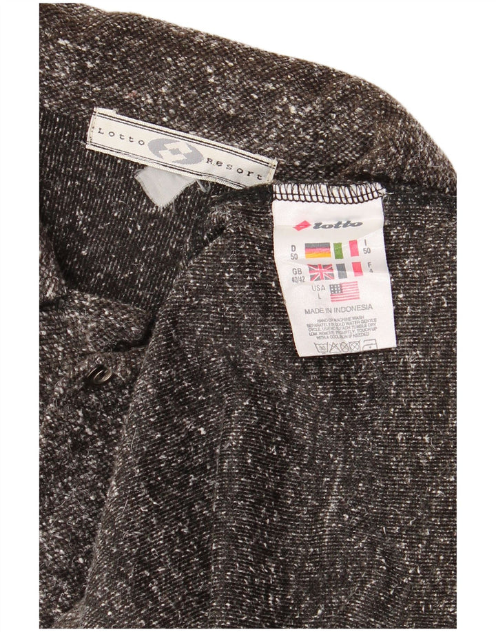 LOTTO Flanelskjorte til mænd UK 40/42 Large Grey Flecked