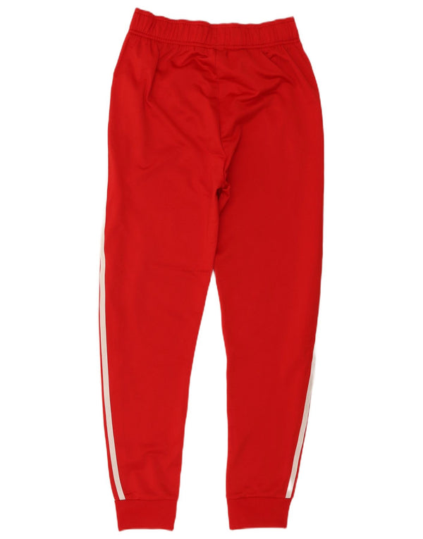 Adidas Drenge Træningsdragt Bukser Joggers 14-15 År Rød Polyester