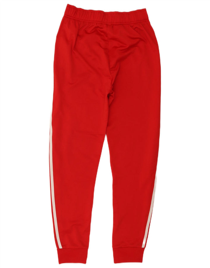 Adidas Drenge Træningsdragt Bukser Joggers 14-15 År Rød Polyester