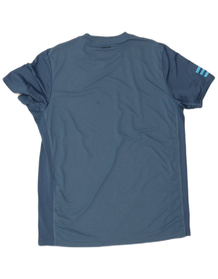 Adidas Herre Aeroready T-Shirt Top Stor Blå Polyester