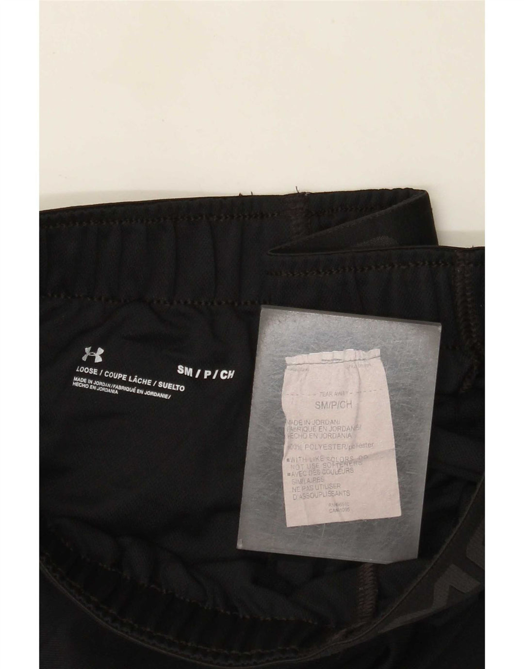 Under Armour Graphic Sports Shorts til kvinder UK 10 Small Black Polyester
