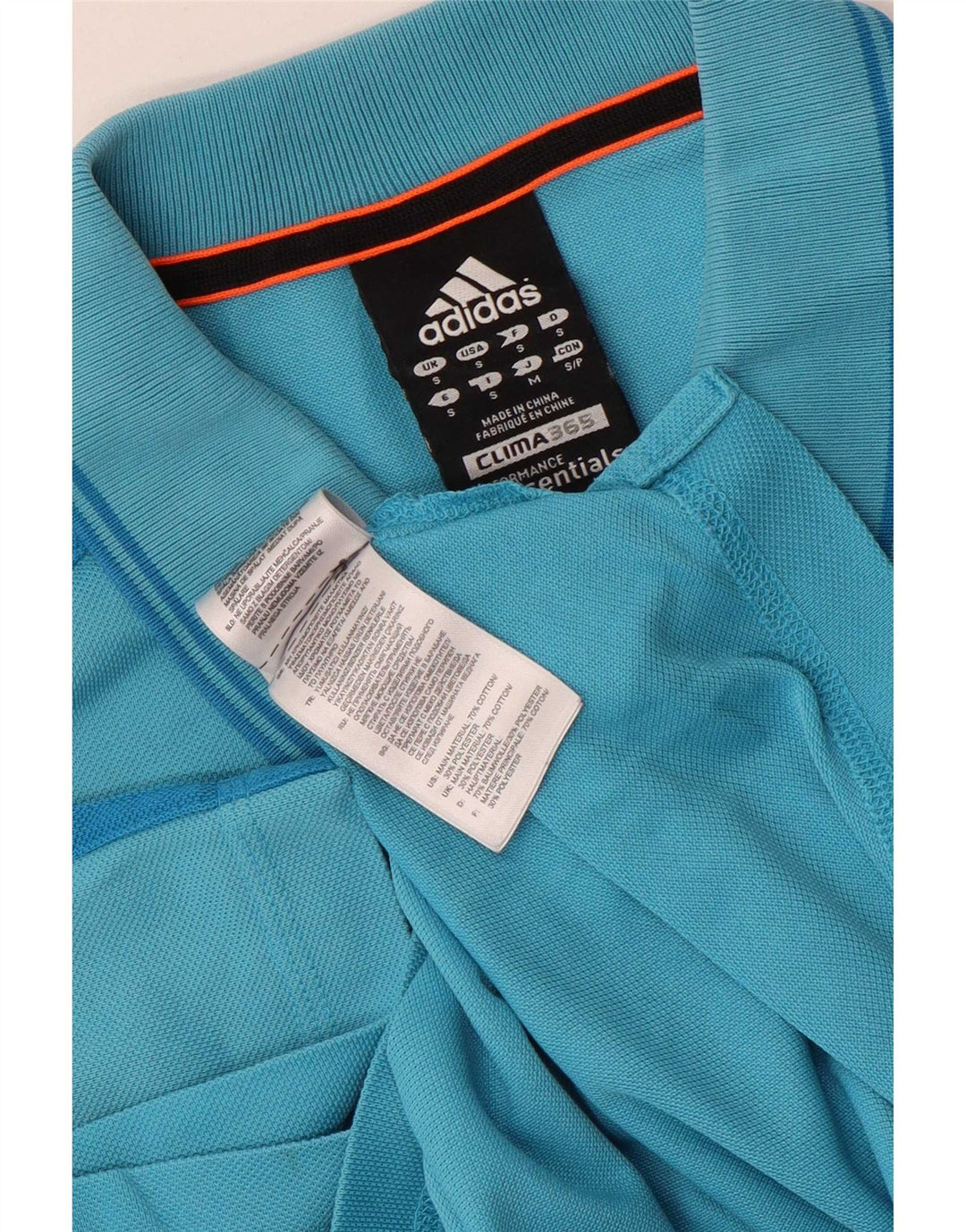 Adidas Herre Clima 365 poloskjorte lille blå bomuld