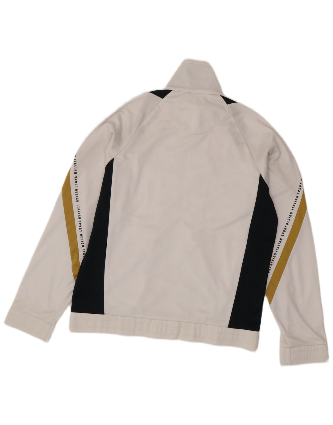 Lotto Herre grafisk træningsdragt Topjakke Medium White Colourblock Polyester