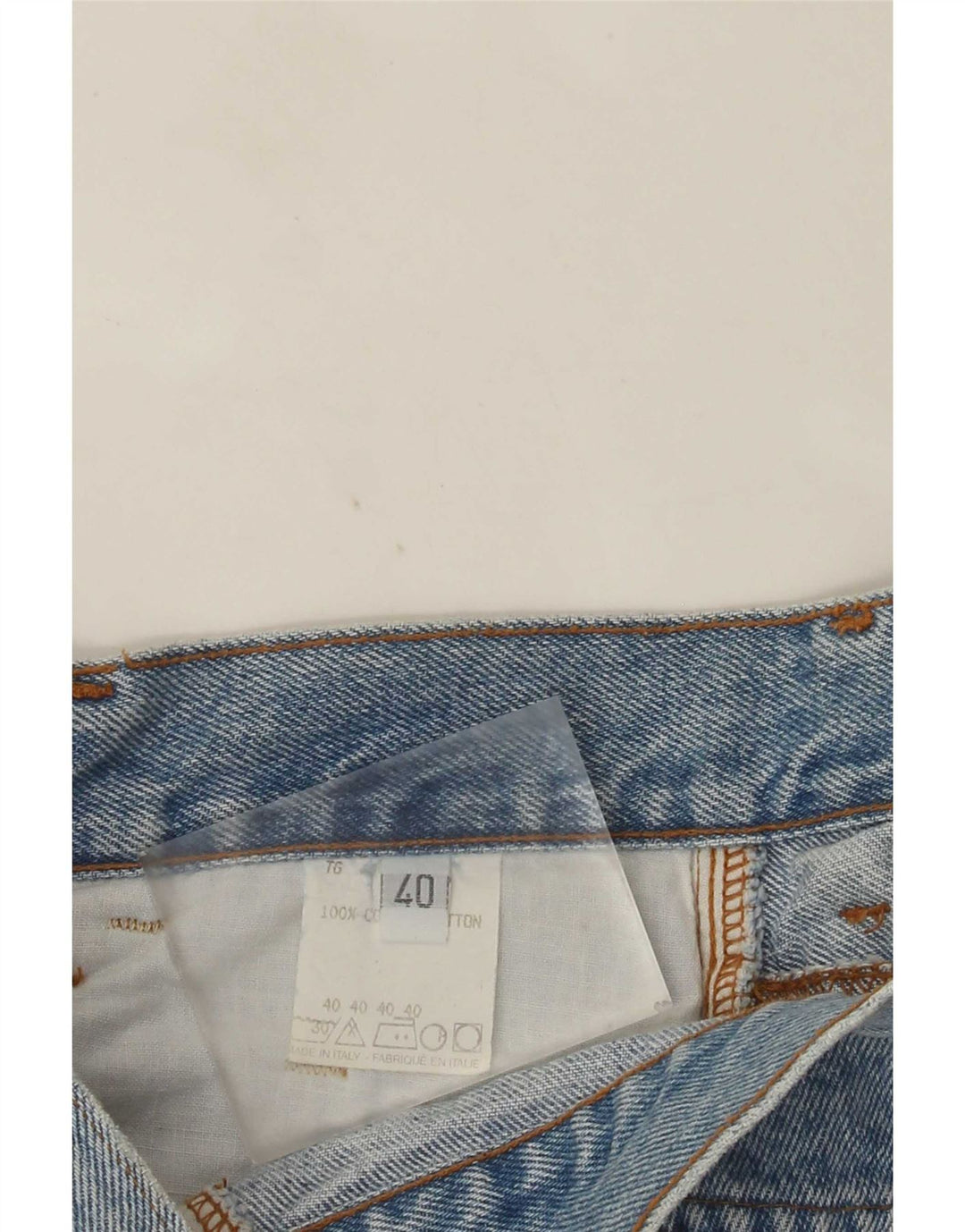 Vintage denimnederdel til kvinder IT 40 Lille W25 blå bomuld