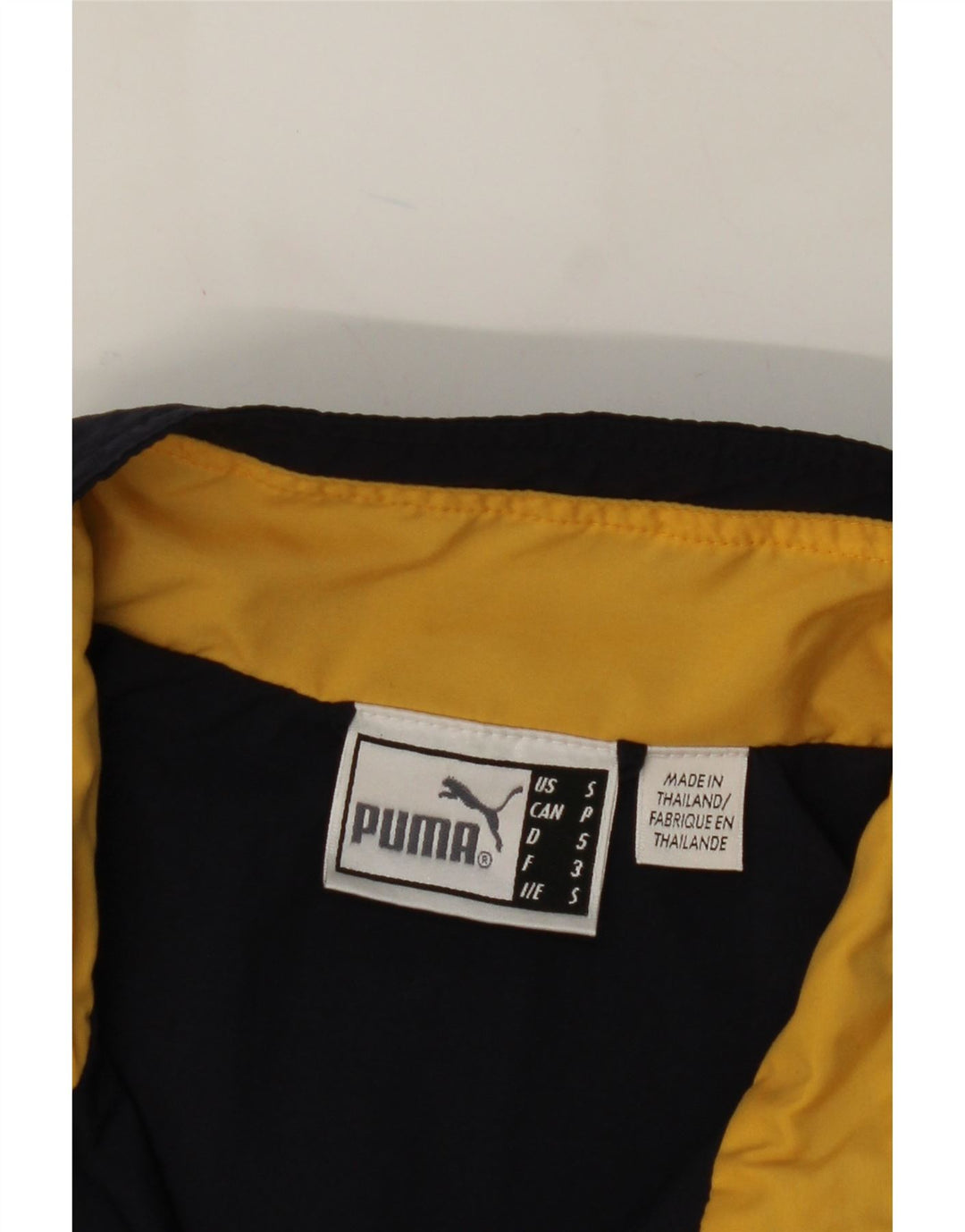 PUMA Mens Tracksuit Top Jacket Small Navy Blue Colourblock Polyester Vintage Puma and Second-Hand Puma from Messina Hembry 