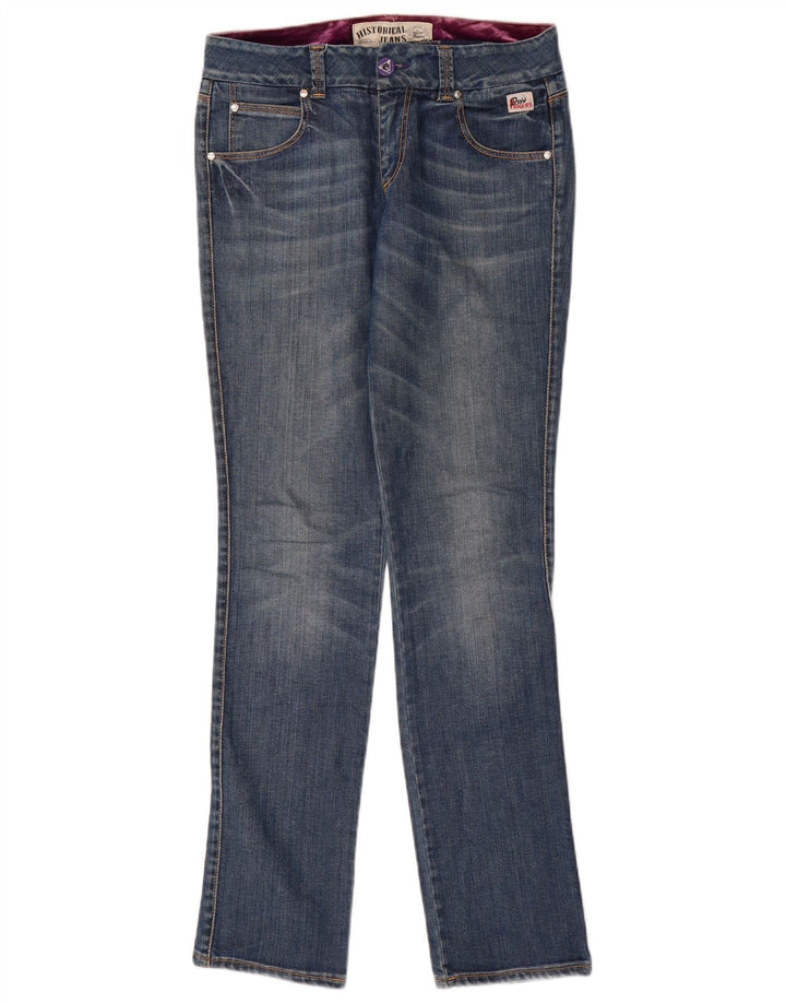 ROY ROGERS Womens Straight Jeans IT 42 Medium W28 L34 Blue Cotton