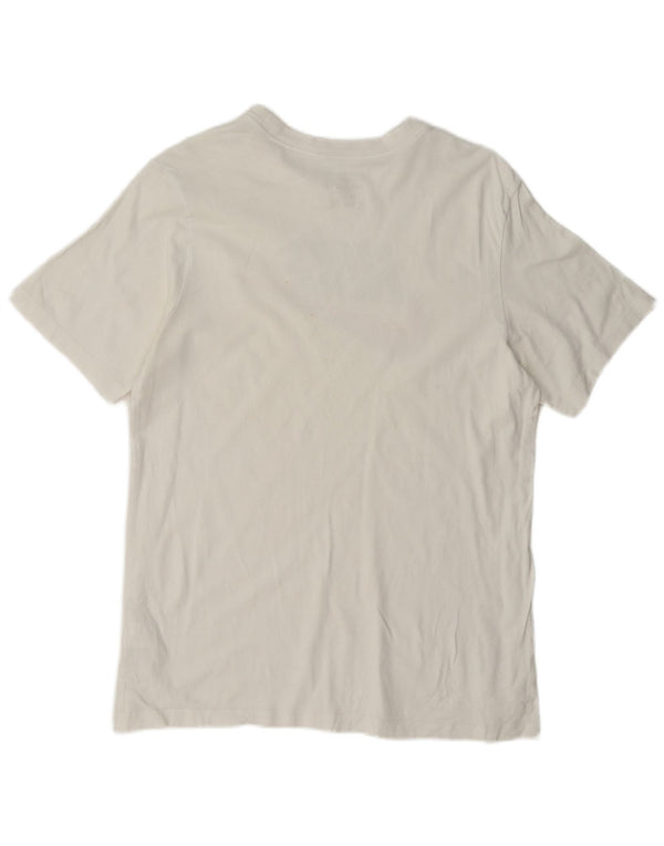 Nike grafisk t-shirt til mænd, medium hvid bomuld