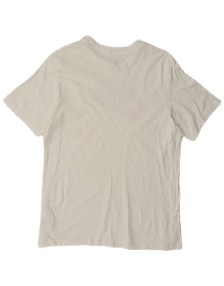 Nike grafisk t-shirt til mænd, medium hvid bomuld