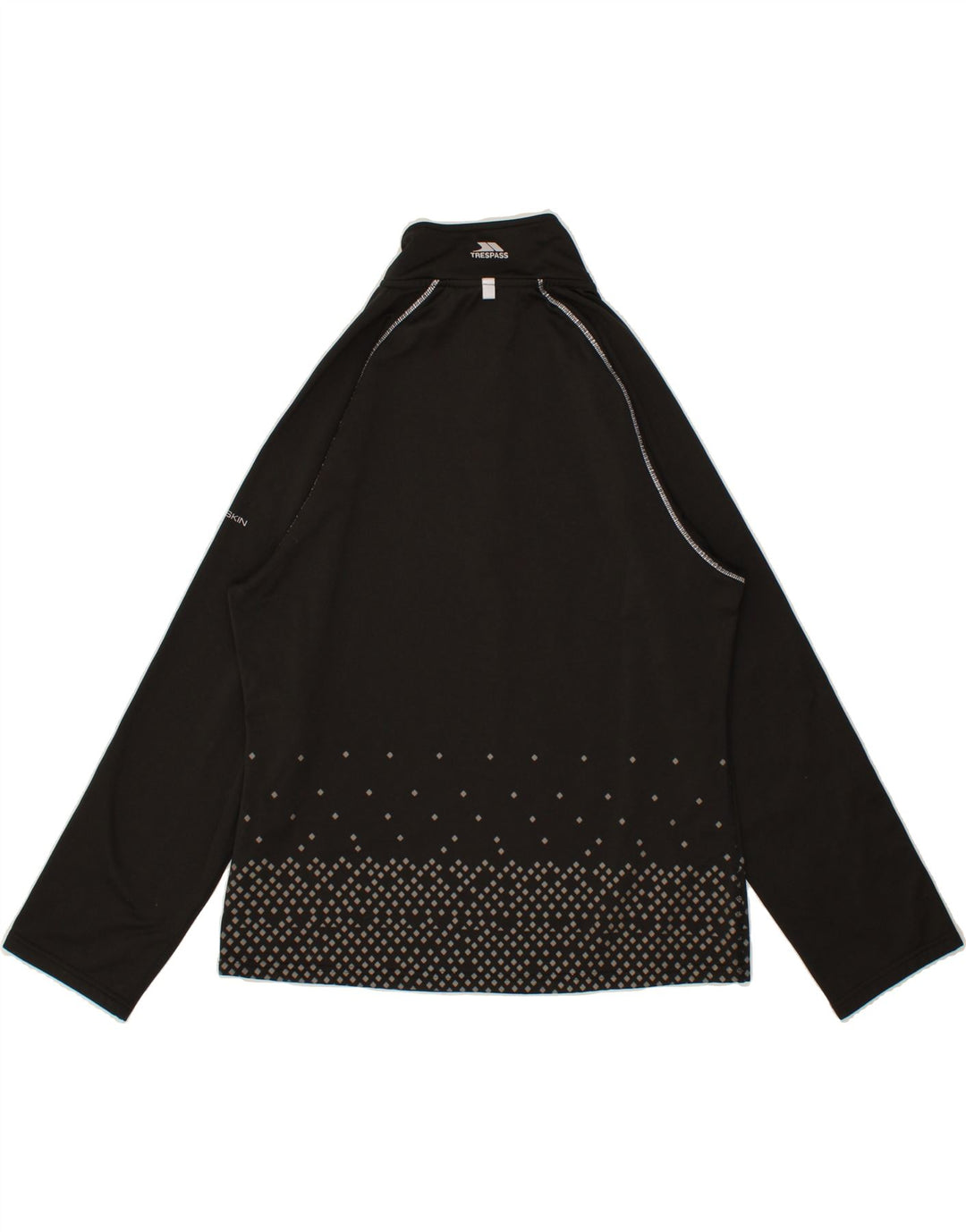 TRESPASS Womens Pullover Tracksuit Top UK 18 XL Black Geometric Vintage Trespass and Second-Hand Trespass from Messina Hembry 