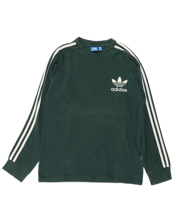 Adidas Herre Top Langærmet Medium Grøn Bomuld