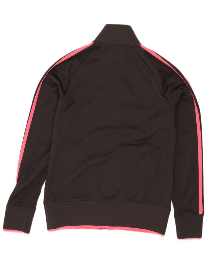 Adidas Dame Grafisk Træningsdragt Top Jacket UK 8 Small Grå Polyester