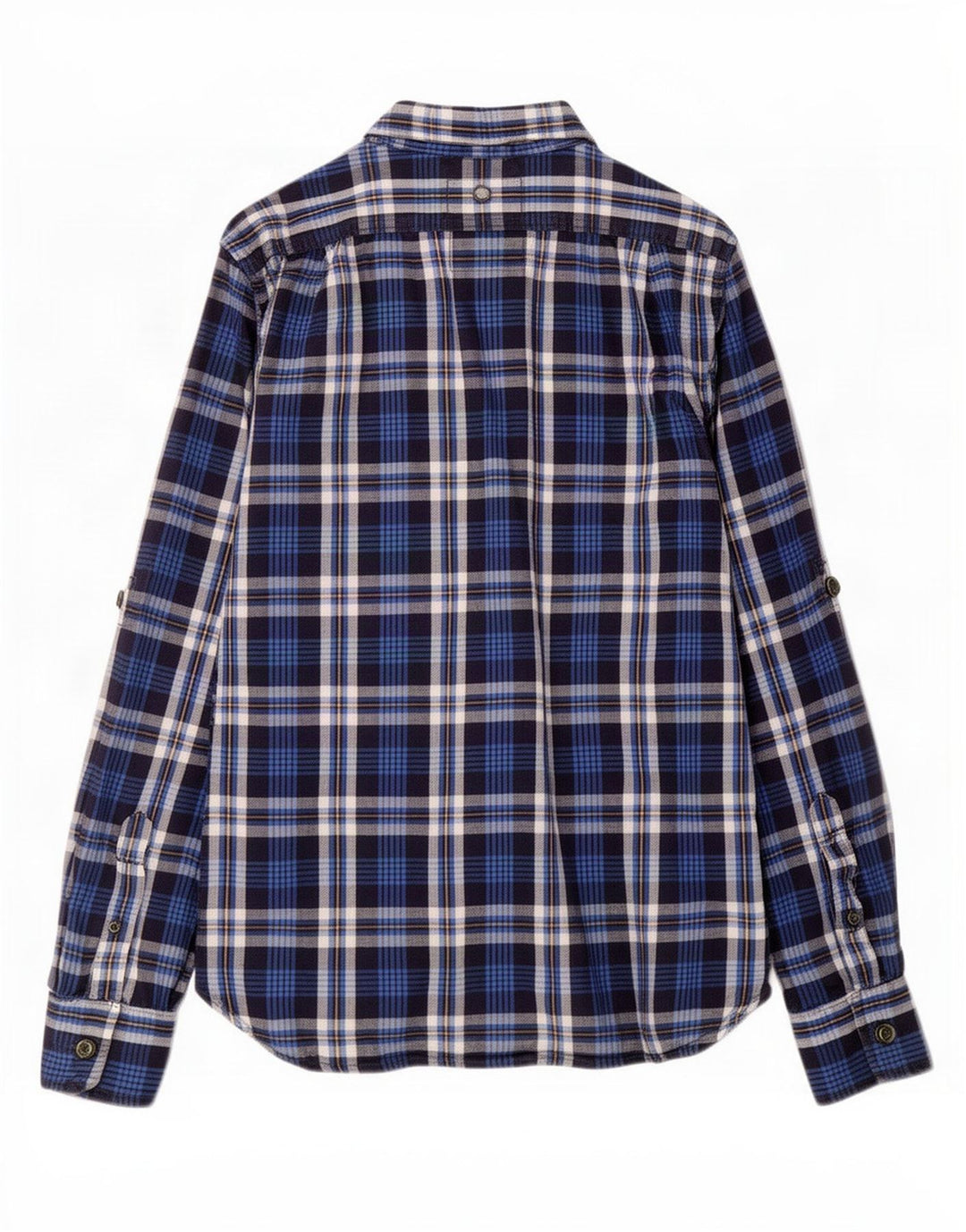 Superdry Flanelskjorte til mænd Stor marineblå ternet bomuld