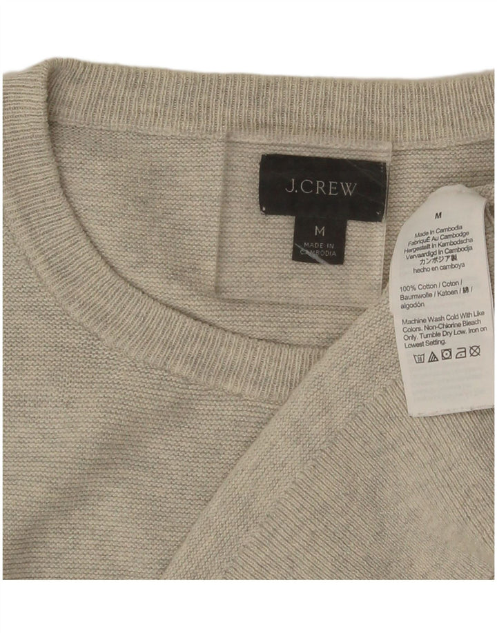 J. Crew Herre sweater med rund hals, mellemgrå bomuld