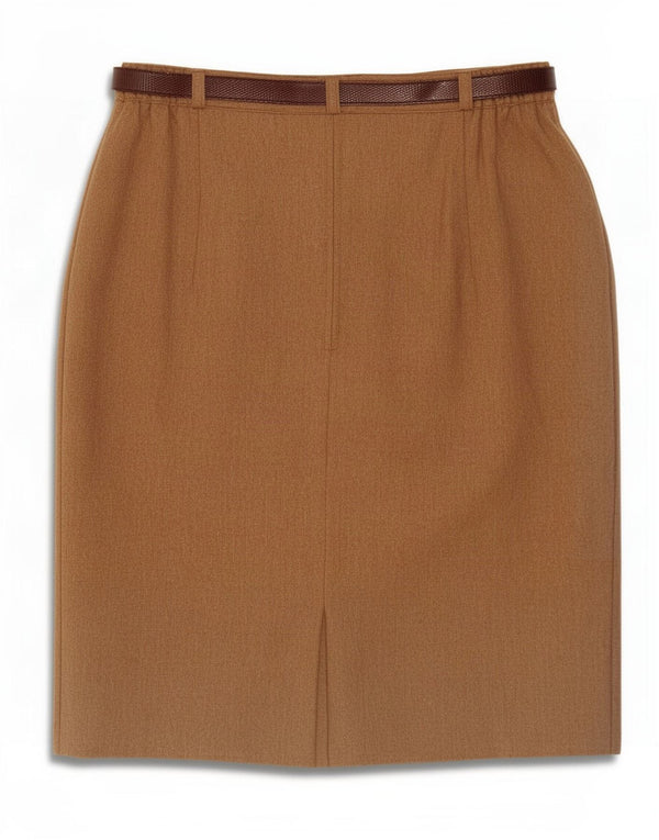 Steilmann Womens Pencil Skirt UK 14 Medium W30 Brown New Wool