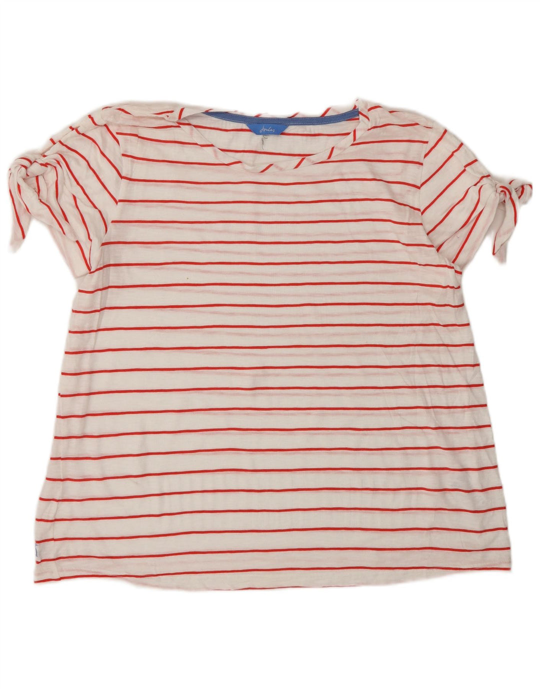 JOULES T-shirt top til kvinder DK 16 Stor hvid stribet bomuld
