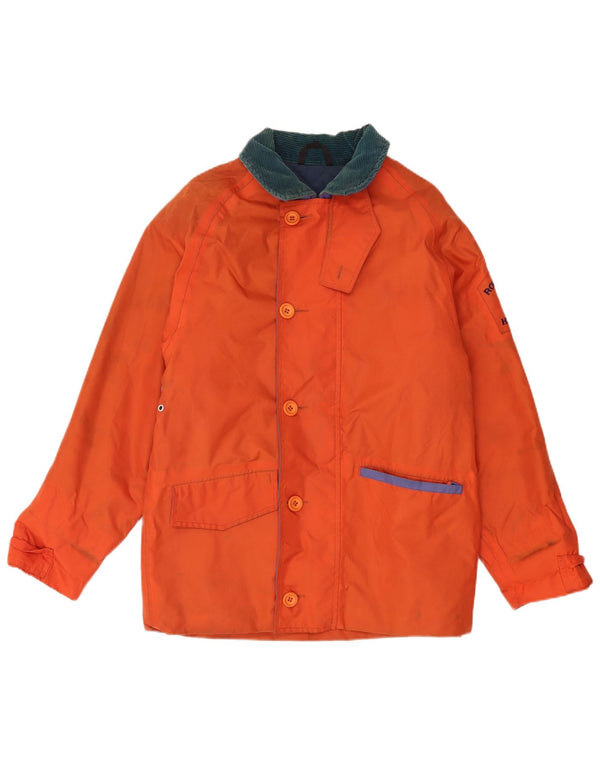 Henri Lloyd Herre Graphic Loose Fit Windbreaker Jacket UK 36 Small Orange