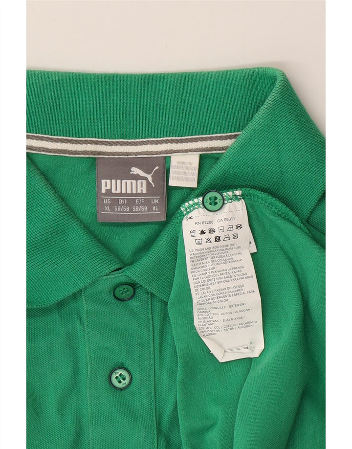 PUMA Poloshirt til mænd XL Grøn Bomuld