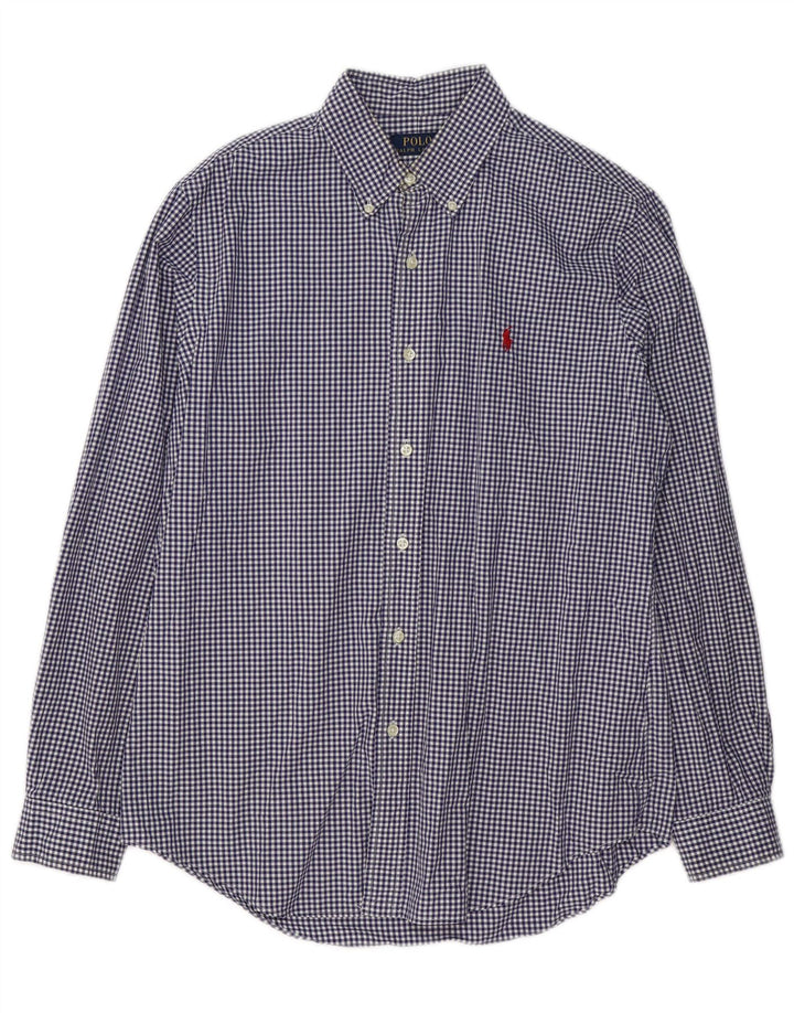 POLO RALPH LAUREN Herreskjorte Medium Navyblå Gingham Bomuld