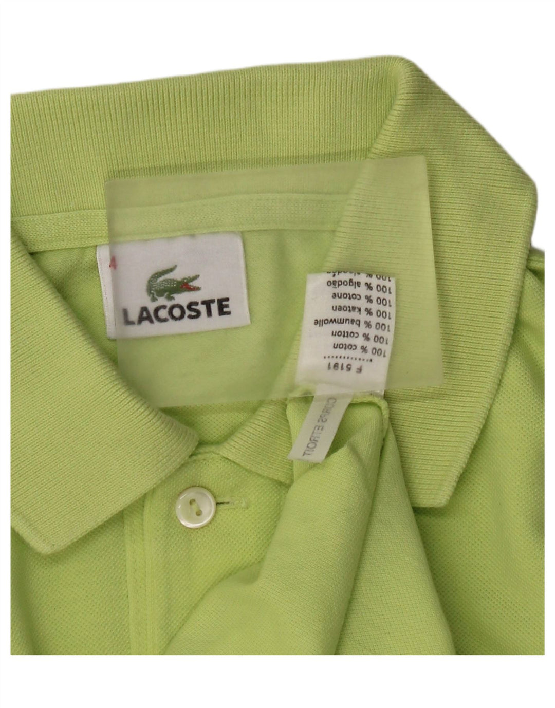 Lacoste herre poloshirt størrelse 4 Medium grøn bomuld
