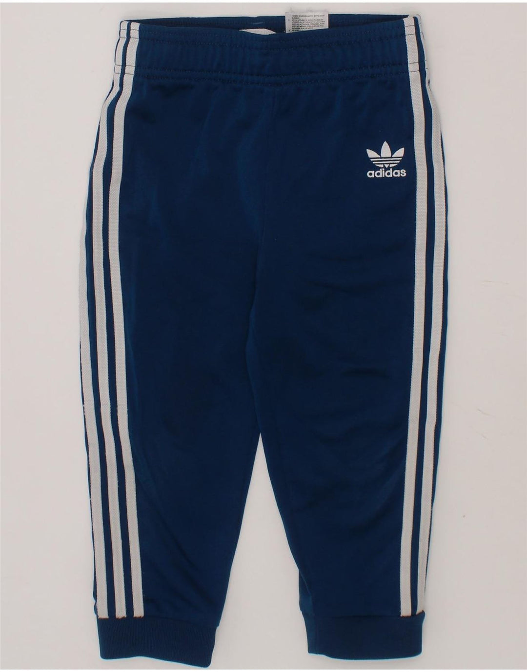 ADIDAS Boys Tracksuit Trousers Joggers 2-3 Years  Navy Blue Polyester Vintage Adidas and Second-Hand Adidas from Messina Hembry 