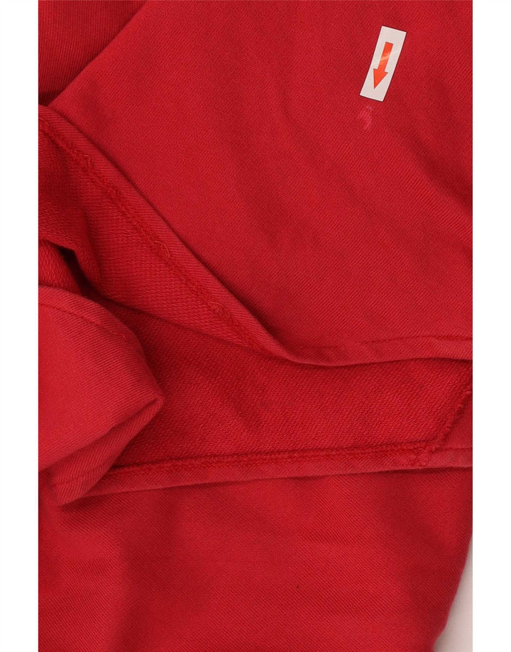 Lacoste Dame Sweatshirt Jumper Kjole EU 38 Medium Rød Bomuld