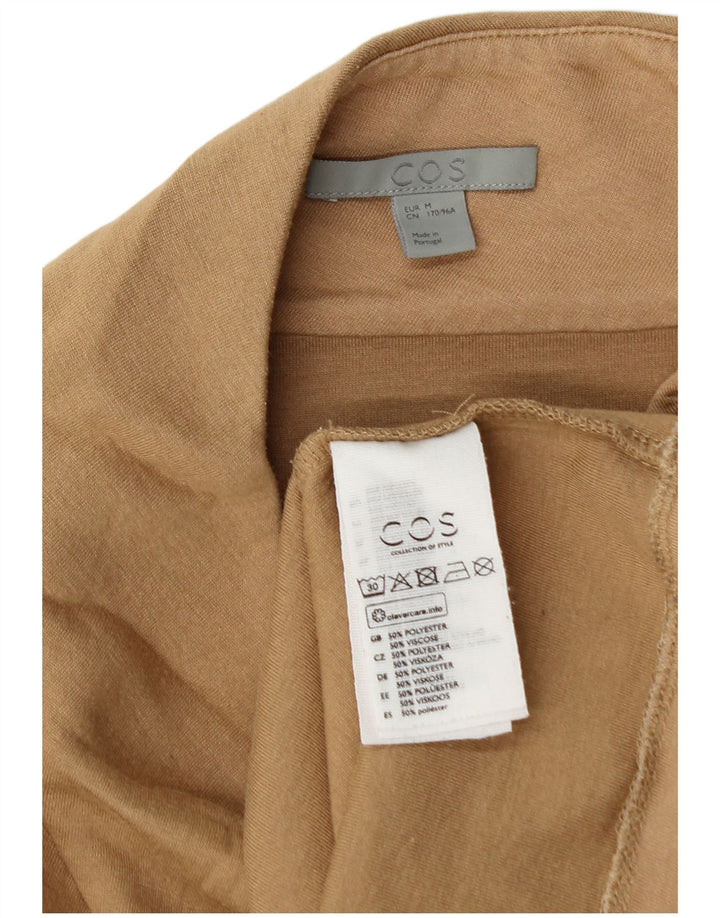 Cos Dame Top Langærmet UK 14 Medium Beige Polyester