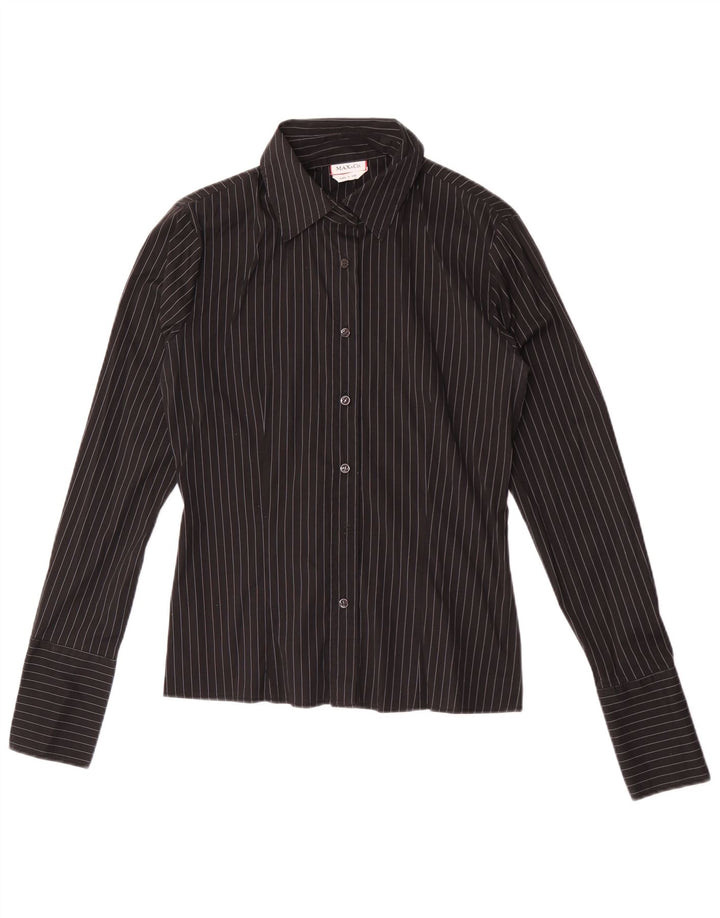 Max & Co. Dameskjorte UK 14 Medium Black Pinstripe