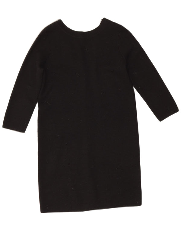 Cos Dame 3/4-ærmet Longline cardigan sweater UK 6 XS Grå Colourblock