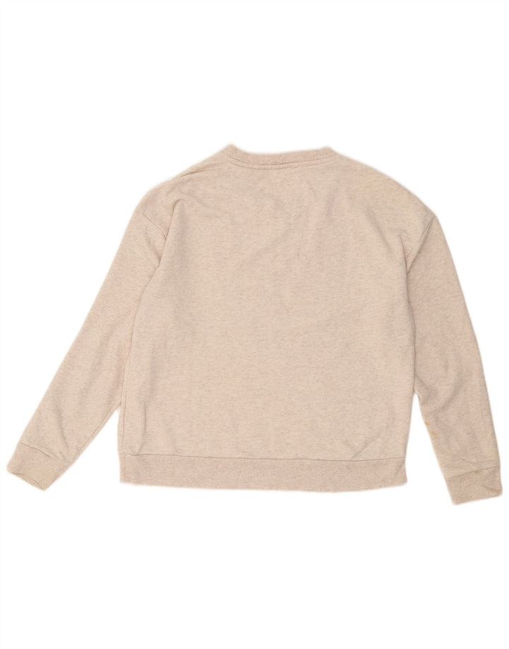 Marks & Spencer Dame Sweatshirt Jumper UK 16 Large Off White Floral