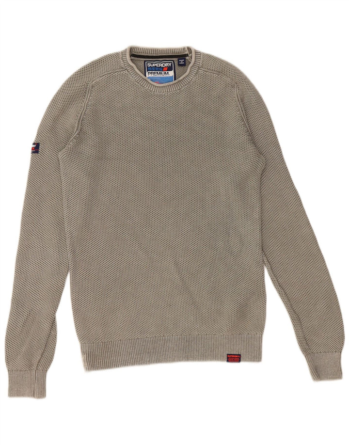 Superdry Herre sweater med rund hals, lille grøn bomuld